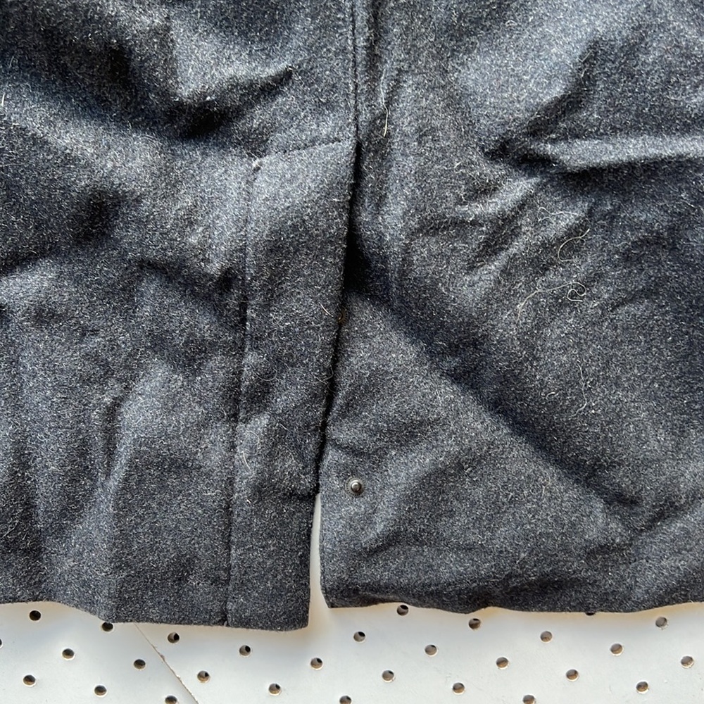 Extra Large Tech Overcoat Lined Charcoal Blackish… - image 6